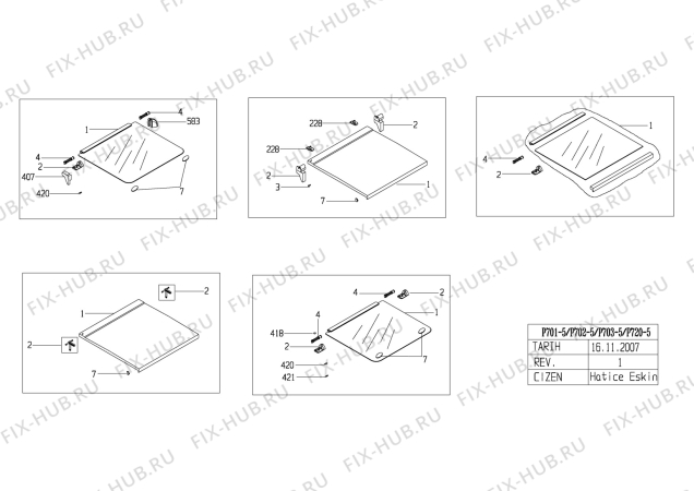 Схема №3 BEKO BR 9441 CTA (6648483100) с изображением Фиксатор для плиты (духовки) Beko 110261031